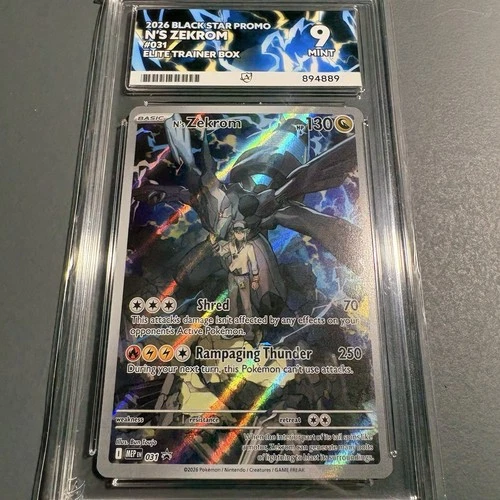 Pokemon TCG Ns Zekrom Black Star Promo  Ascended Heros Ace Mint 9 Graded