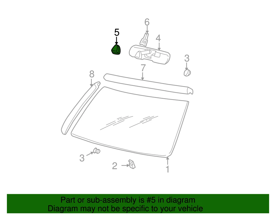 Подлинный зеркало обзора GM BracketI/S Rr 15954649 - Изображение 4 из 4