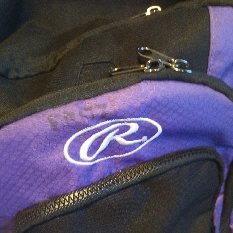 Mochila de béisbol Rawlings bolsa de equipo híbrido paquete deportivo atlético 2 bates Foto 2 de 4