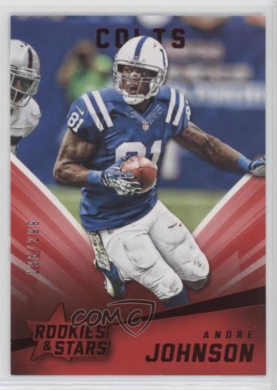 2015 Panini Rookies & Stars Retail Longevity Red /299 Andre Johnson #31 HOF 0l1