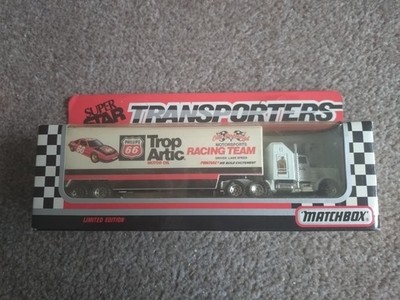 matchbox super star transporter trop artic oil racing team driver lake speed gc
