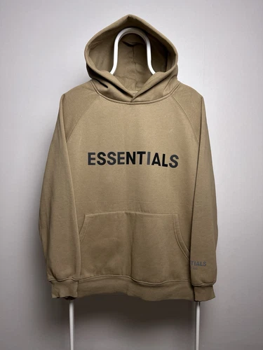 Felpa con cappuccio Fear Of God Essentials grande logo FOG taglia M