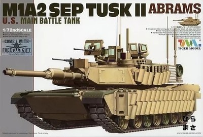 1/72 US M1A2 Abrams SEP TUSK II Tank Series Model Kit