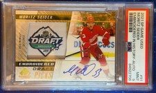 2021-22 UD SP Game Used Hockey RC Embroidered Draft Auto 91 Moritz Seider /25