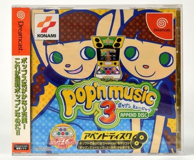 Sega Dreamcast,pop´n music 3 Append Disc,NTSC-J,neu/versiegelt