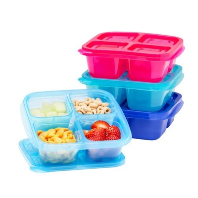 Bentgo Easyboxes 4-Compartment Snack Containers - 8-Piece Set Jewel Brights 