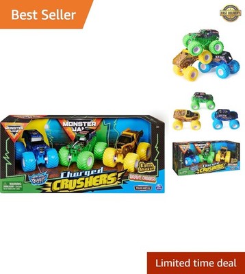 Ground Shaker 3 Pack Grave Digger, El Toro Loco and Blue Thunder, 1:64 Scale ...