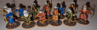 12 arabische/berber Bogenschützen Gripping Beast (28mm) BEMALT!
