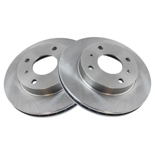 New 4 Stud Front Brake Rotor Pair Set For 89-98 Nissan 240SX 91-96 Infiniti G20 - Zdjęcie 1 z 5