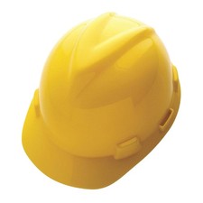 MSA 10150200 Hard Hat,Type 1, Class E,Ratchet,Yellow 19XZ30