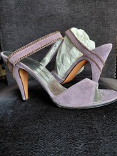 Garolini Lavender Suede Sling Back Sz 4.5 Italian VINTAGE Like NEW, NEVER worn