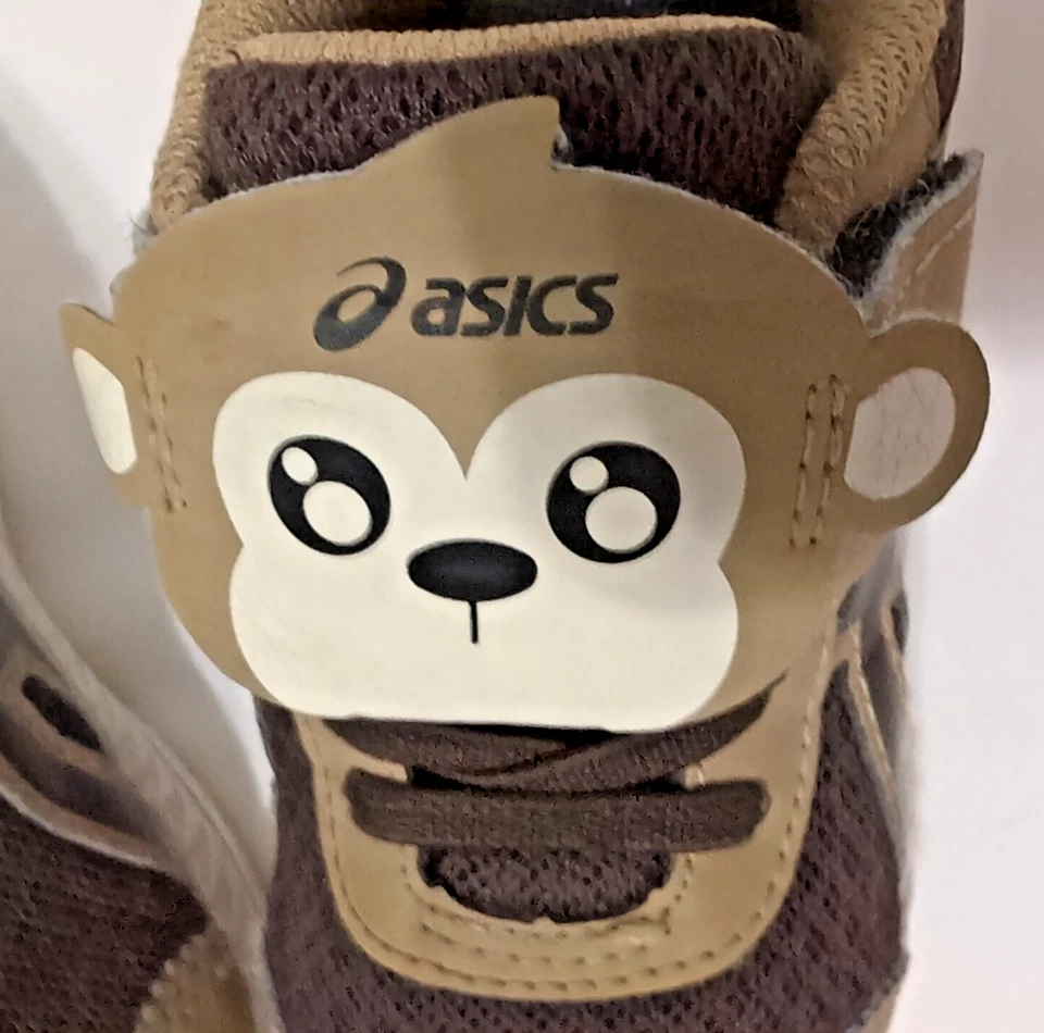 Zapatos Atléticos ASICS Talla K8 Unisex Niños Marrón Mono "Contender Patio Escolar" Usados en Excelente Condición Foto 2 de 4