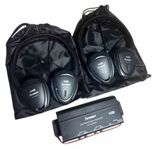 Farenheit HP-902RFT Wireless 900Mhz Headphones Pair Dual Channel Stereo