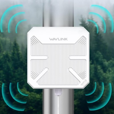 WAVLINK Outdoor WiFi 6 Extender Long-Range WiFi Router for Garage Yard RV Farm