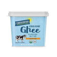 Carrington Farms Organic Ghee Clarified Butter, Grass Fed, 12 Fl Oz