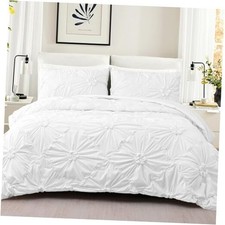 Quilts Queen Size Elegant Flower Bedding Set with 2 Pillow Shams, Lightweight