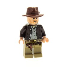 1x Lego Minifigure Indiana Jones Cappello Fedora 7627 7623 7625 61506 973pb0131 iaj001