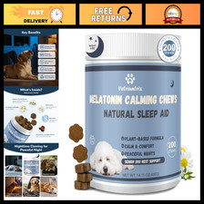 Calming Chews for Dogs - Melatonin Valerian Root for Sleep Anxiety Relief, 2