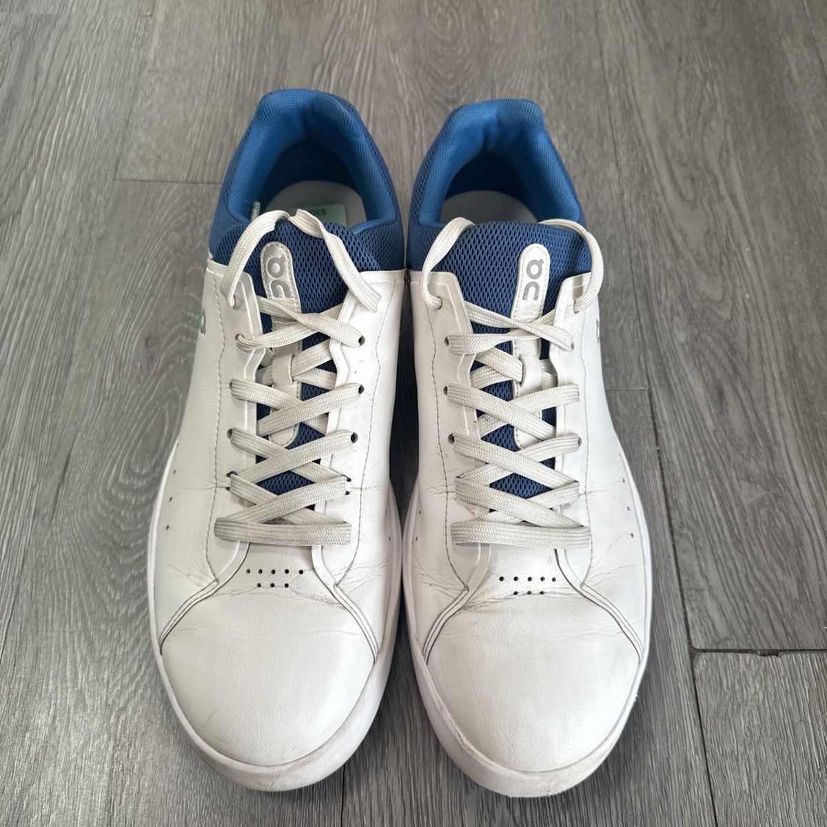 ON Cloud the Roger Advantage Men\'s White Blue Leather Sneaker Size 11 M Running Men main image 3