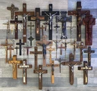 *** LOT OF 40 ANTIQUE & VINTAGE NUNS CONVENT CRUCIFIXES WOW!!! ***