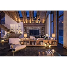 6.5x5ft Living Room Backdrop Zoom Meeting Video Modern Home Office Backdrop f...