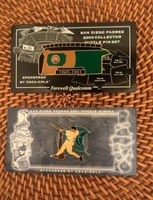 (2 pcs) Vintage 2001 & 2003 San Diego Pardes Farewell Qualcomm Staduim Pins