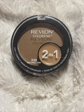 New Revlon Colorstay 2-in-1 Compact Makeup  Concealer - 330 Natural Tan