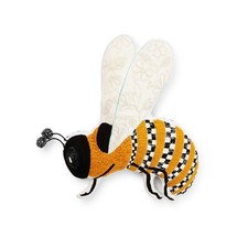 Mackenzie-Childs Bee Shaped Throw Pillow