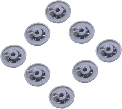 BRANDED 165314 Dishwasher Lower Rack Roller Wheels 8-Pack – for Bosch, Fits LG & Kenmo