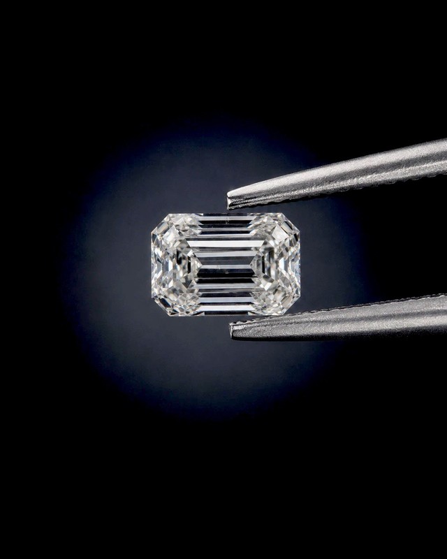 1.09ct Emerald Cut Diamond D VS2  6.84mm Lab grown Diamond * IGI certified 