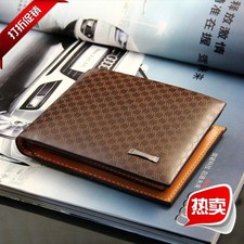 Baellerry Men  s Vintage Slim PU Wallet Zipper 6 Card Slots RFID Block
