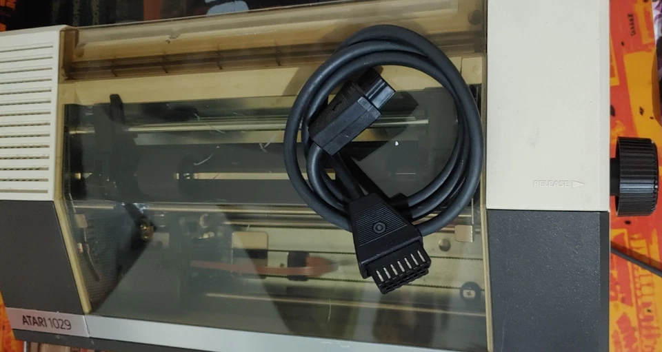 ATARI 1029 Nadeldrucker works + Netzkabel /SIO Cable (XE XL 8-bit) - Bild 3 von 4