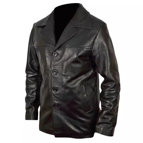 Abrigo chaqueta vintage negro clásico Training Day Denzel Washington Foto 4 de 4