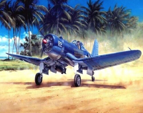 Kit de pintura de guerra de aviones de guerra vought F4U corsario de la Segunda  Guerra Mundial pintura por números hágalo usted mismo | eBay