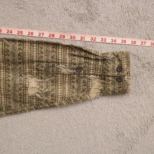 Woolrich Flannel Shirt Mens Large Green Long Sleeve Hunting Outdoors RETRO - Picture 12 of 13