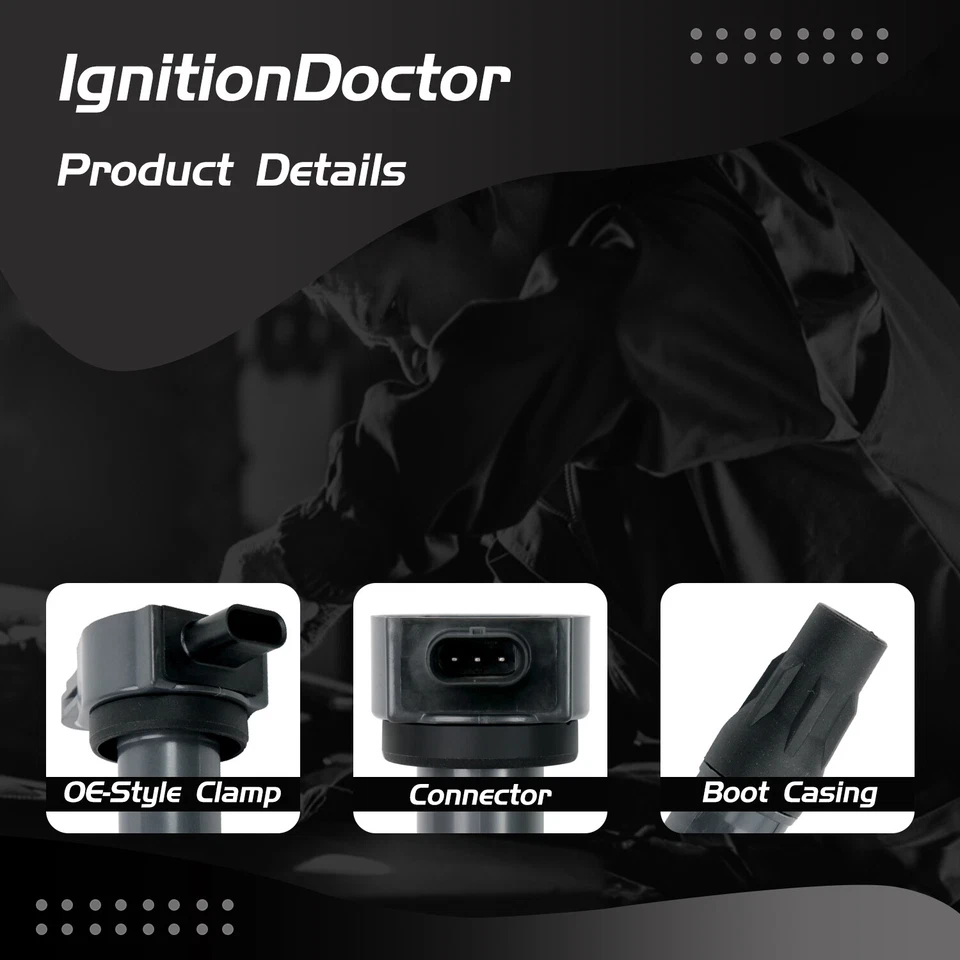 4PCS Ignition Coil+Iridium Spark Plug Set For Dodge Jeep Compass Patriot UF557 - Изображение 2 из 4