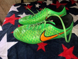 Nike Cleats Kids Size 4.5Y Children's Sports Neon Green Shoes Youth | eBay
