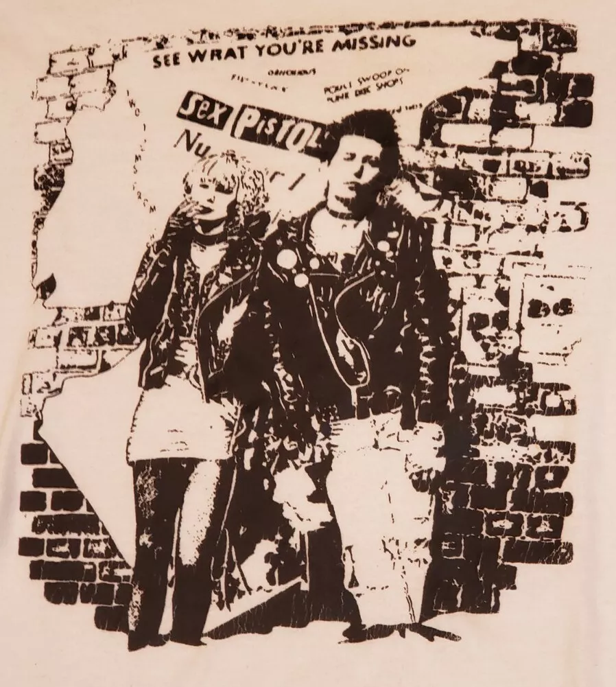 Sex Pistols Sid Vicious Sid & Nancy Shirt Vintage 90's Made in Spain RARE