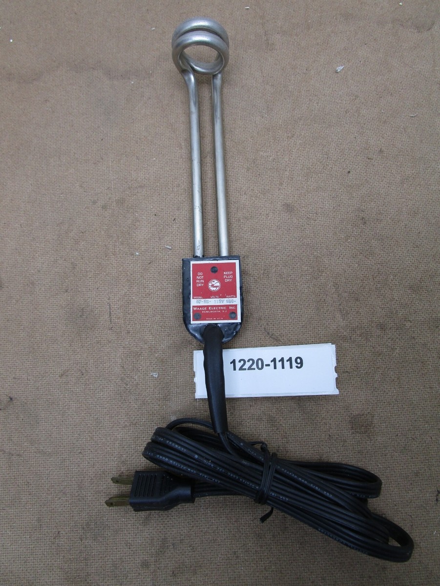 Waage Electric SF-35 115VAC 550 Watt Flash Immersion Heater Straight  Portable
