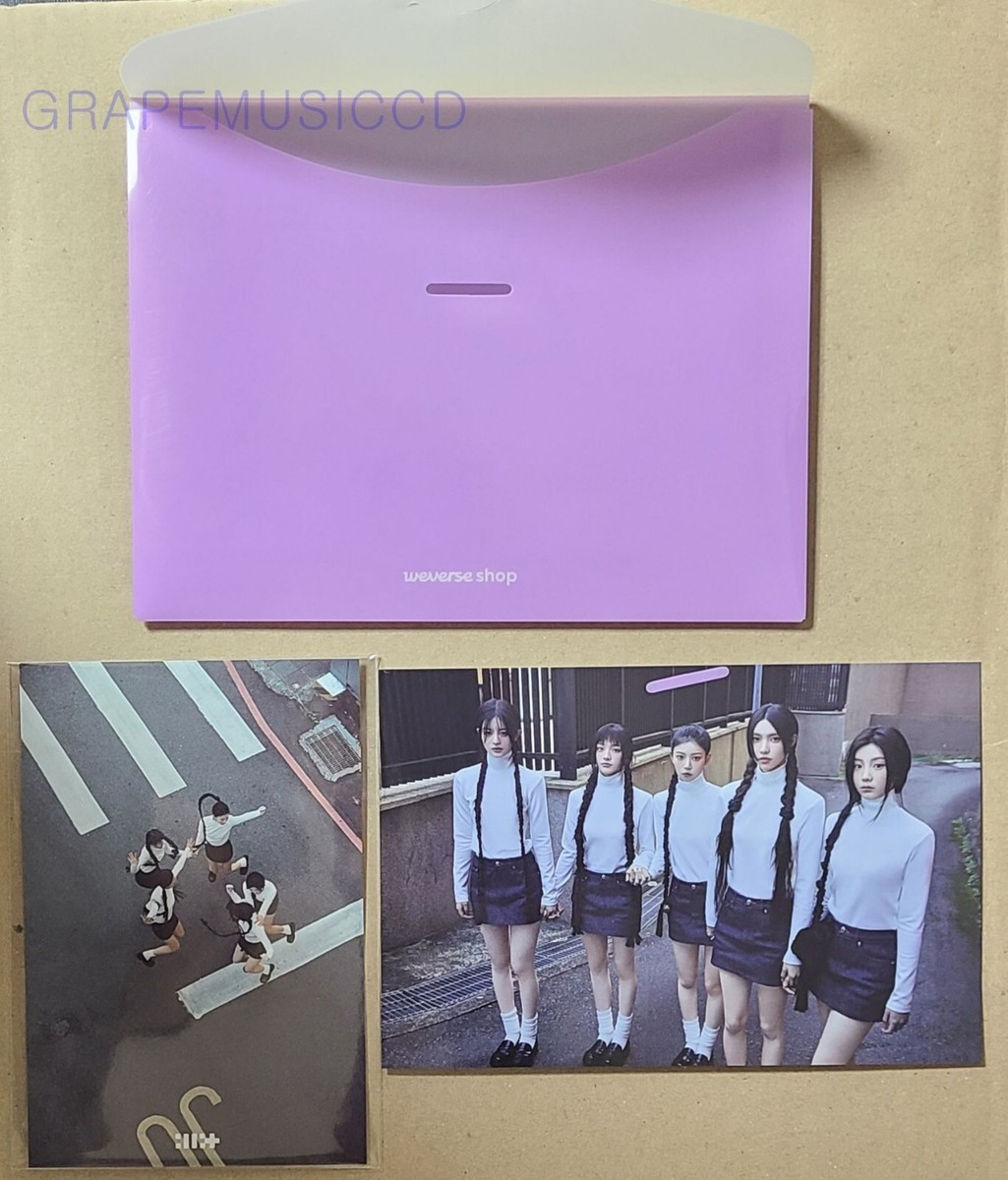ILLIT ポスター 直筆サイン入り Weverse Shop ILLIT 1st Mini SUPER REAL ME WEVERSE SHOP POB GROUP PHOTO + MINI