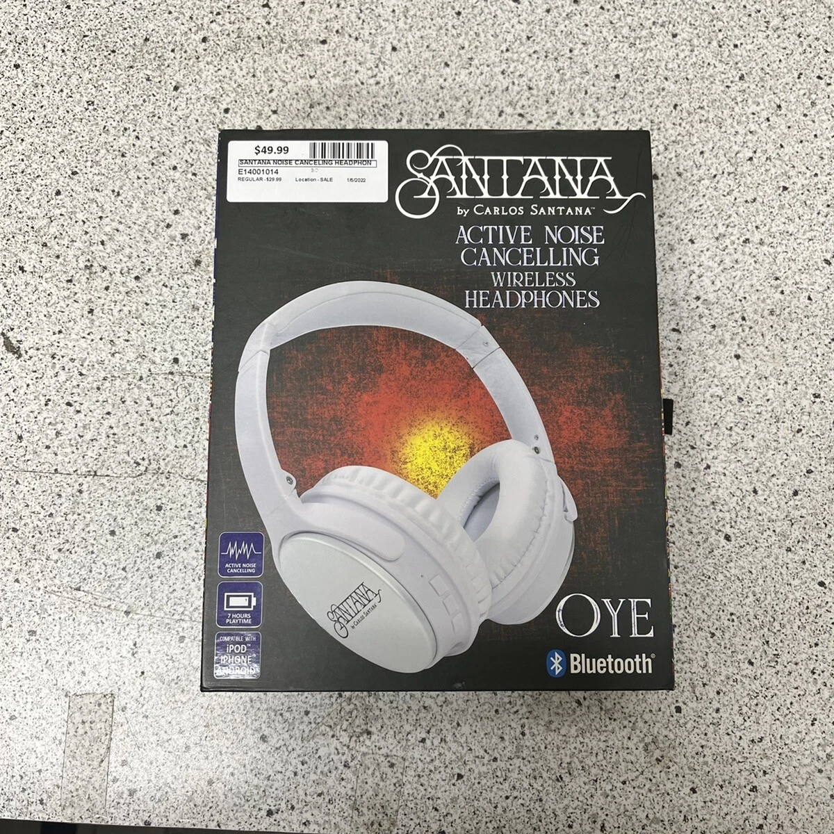 Santana Oye by Carlos Santana Active Noise Cancelling Over Ear Head E14001014