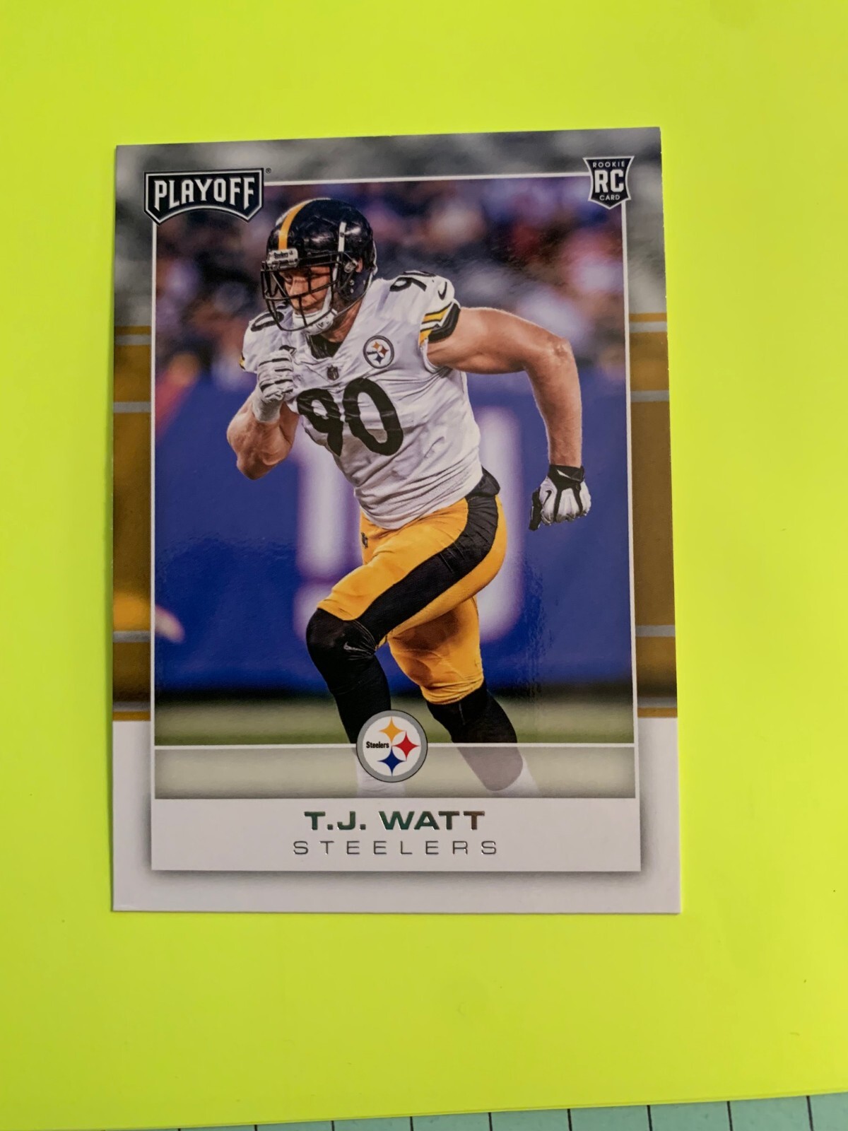 2017 PLAYOFF T.J. WATT ROOKIE CARD STEELERS ~ #284