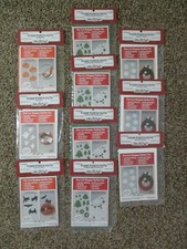 VINTAGE LOT OF 10 PKGS FIBRE CRAFT FOAM PUNCH OUTS DECORATIONS FAVORS JEWELRY