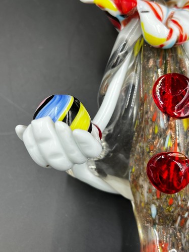 Vintage Autentico Vetro Veneziano Clown Murano Grande - Foto 19 di 23