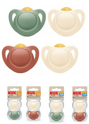 NUK for Nature Latex  Schnuller Beruhigungssauger  gr 0 - 6 M  6 - 18 M  uni