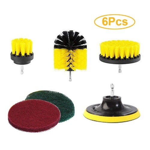 Electric Drill Brush Power Scrubber Car Polisher Kitchen Toilet Cleaning Tools - Bild 16 von 48