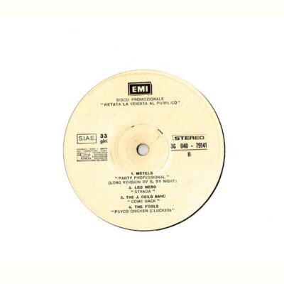 Promo Disc 12'' EP Knack,Cico,Rocky Burnette,LeoBnero,Motels,Fools        