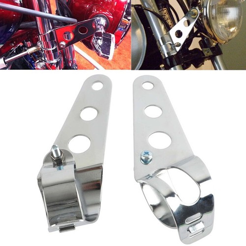 28-36mm Universal Headlight Bracket Fork Ear Clamp Holder For Chopper Bobber XL - 第 1/13 張圖片