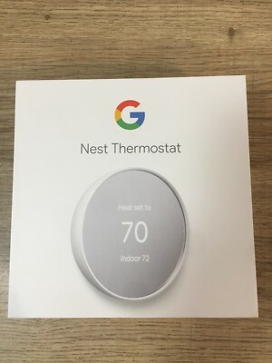 Google Nest Smart Thermostat, Snow - GA01334-US