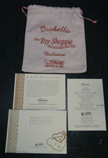 Steiff Isabella Toy Shoppe Exclusive Cloth Storage Bag  COA ONLY Excellent